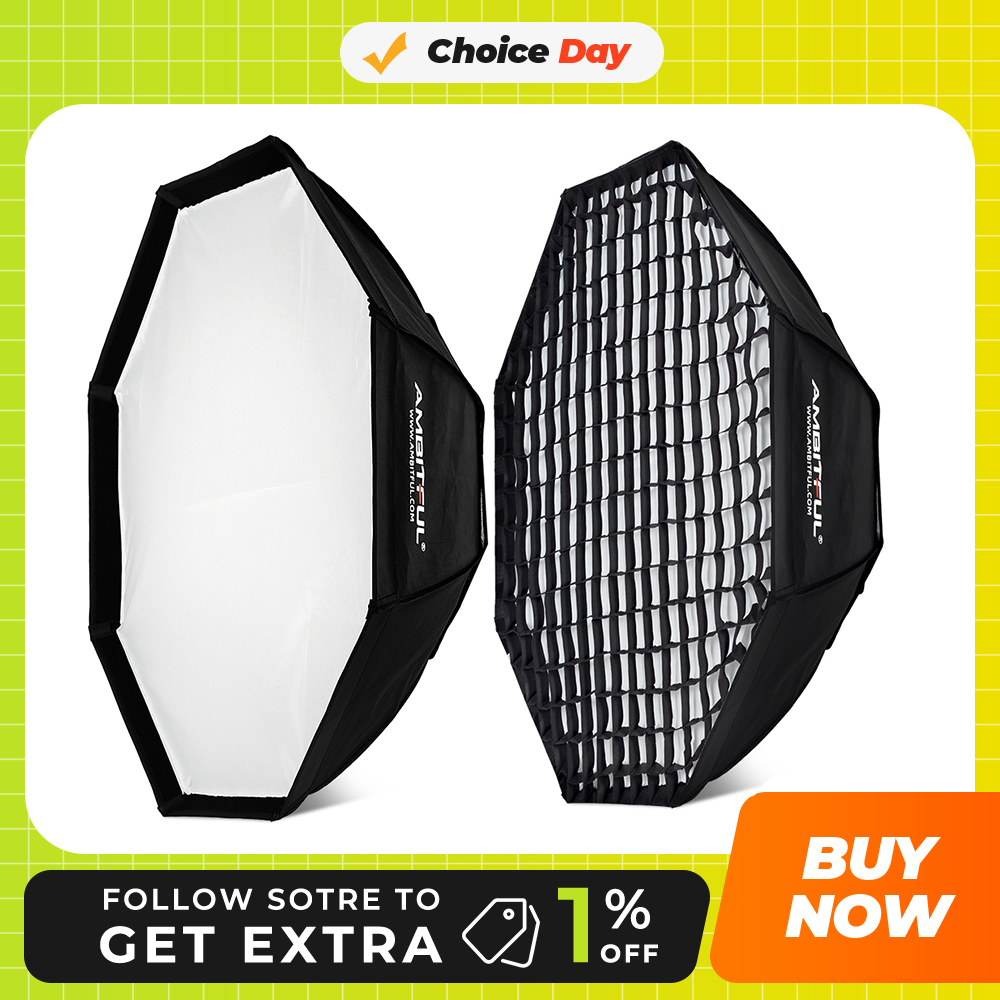 Photography Lighting Grid - AMBITFUL 22x90cm 95cm Rectangular Octagonal Honeycomb