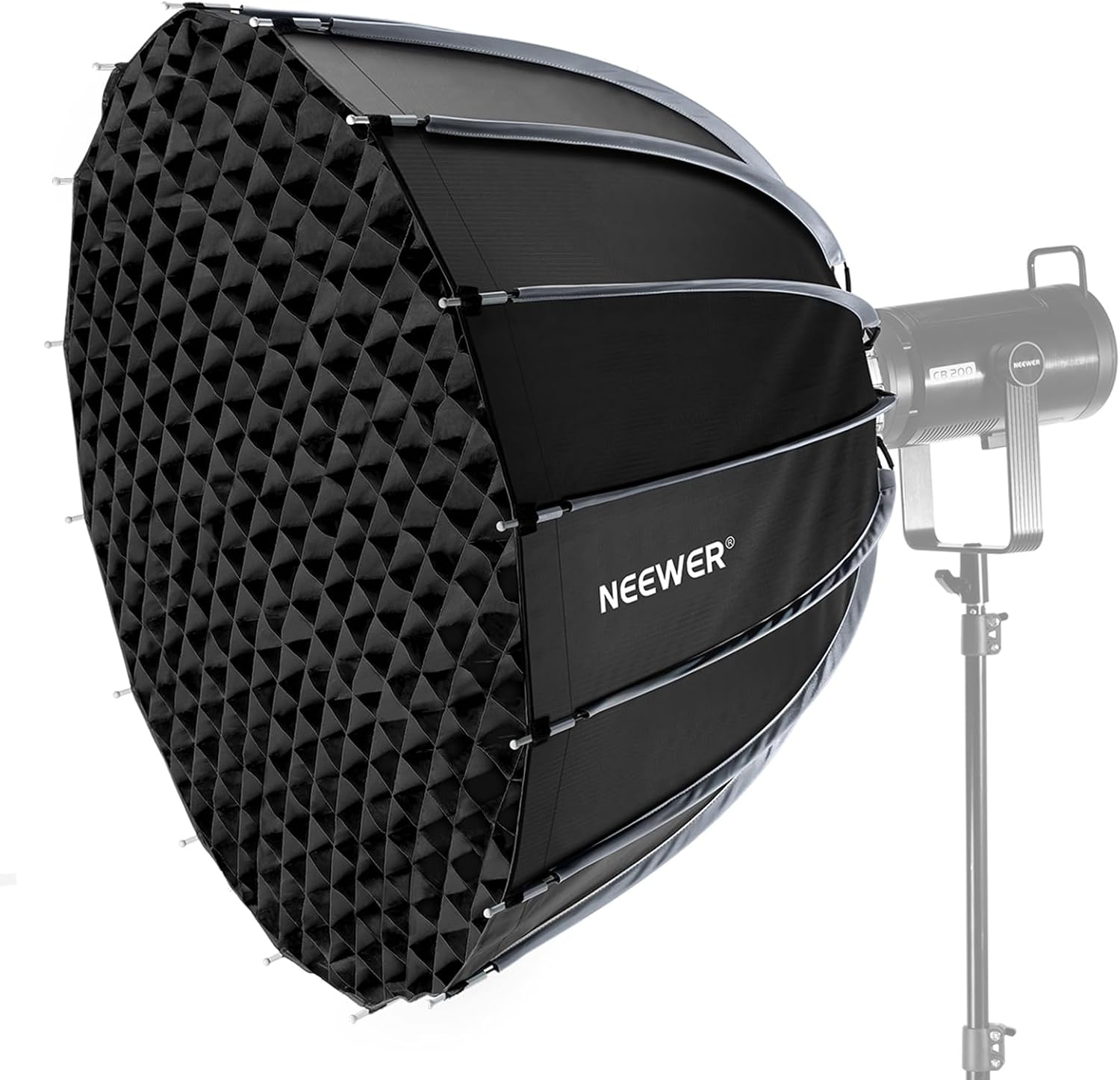 Photography Lighting Grid - Parabolic Softbox with Bowens Mount, 35.4-Inch