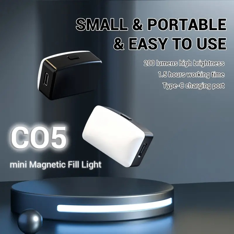 Stand Lighting Photography - Mini Magnetic LED Selfie Light for