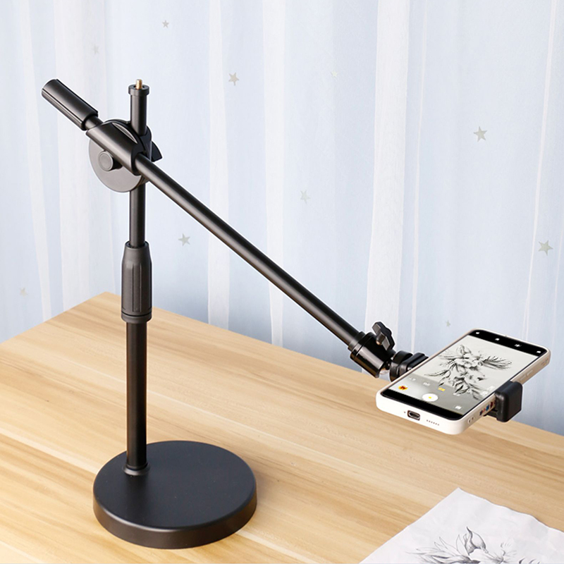 Stand Lighting Photography - Overhead Tripod with Ring Light Table