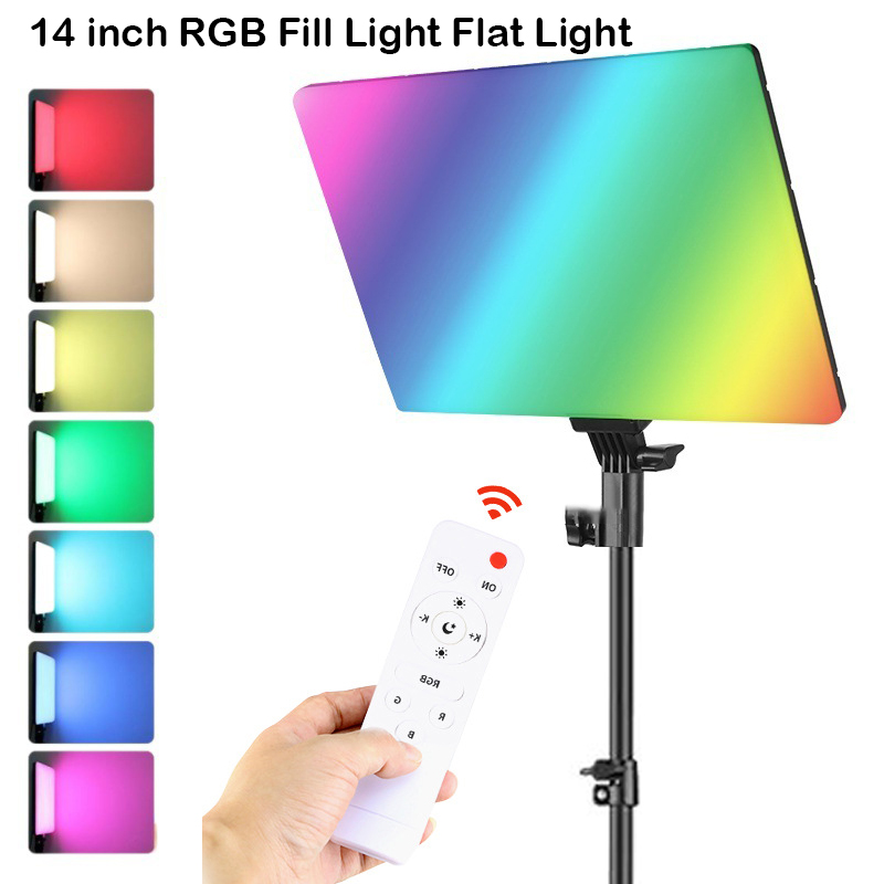 RGB 14'' LED Video Light Remot - Photography Lighting Board review and price