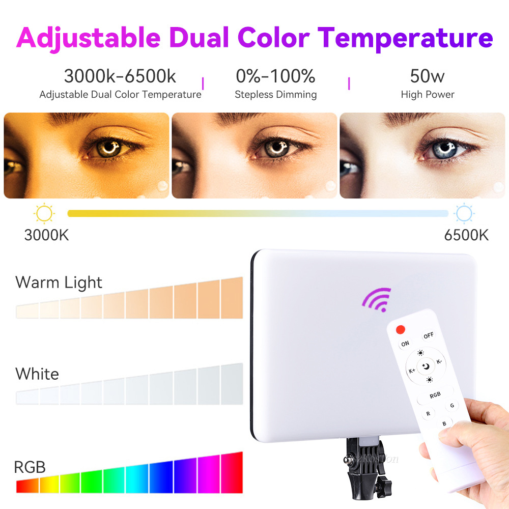 RGB 14'' LED Video Light Remot - Photography Lighting Board review and price