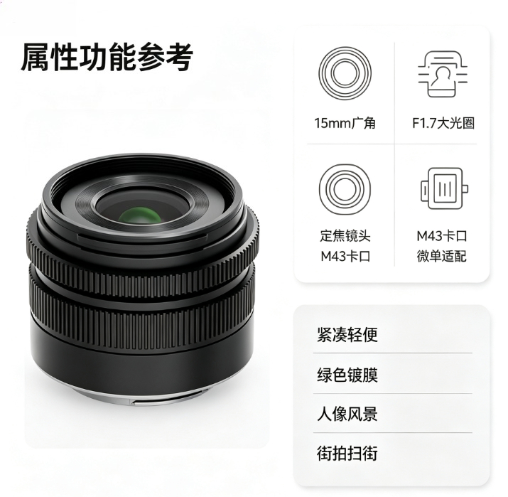 15mm F1.7 MFT Prime Lens Wide  - Photography Lighting Angles review and price