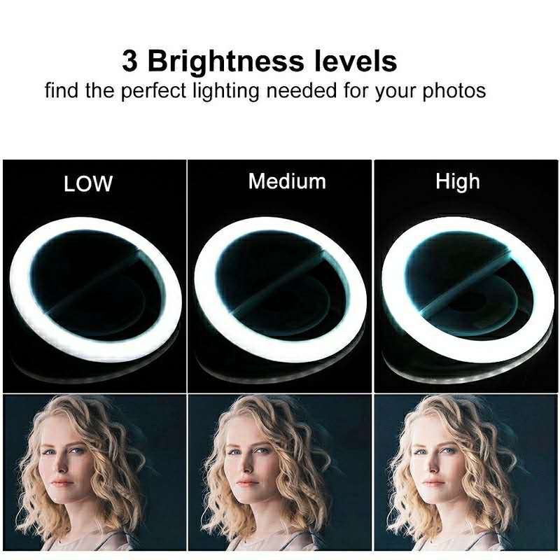 LED Selfie Ring Light 3 Level  - Stand Lighting Photography review and price
