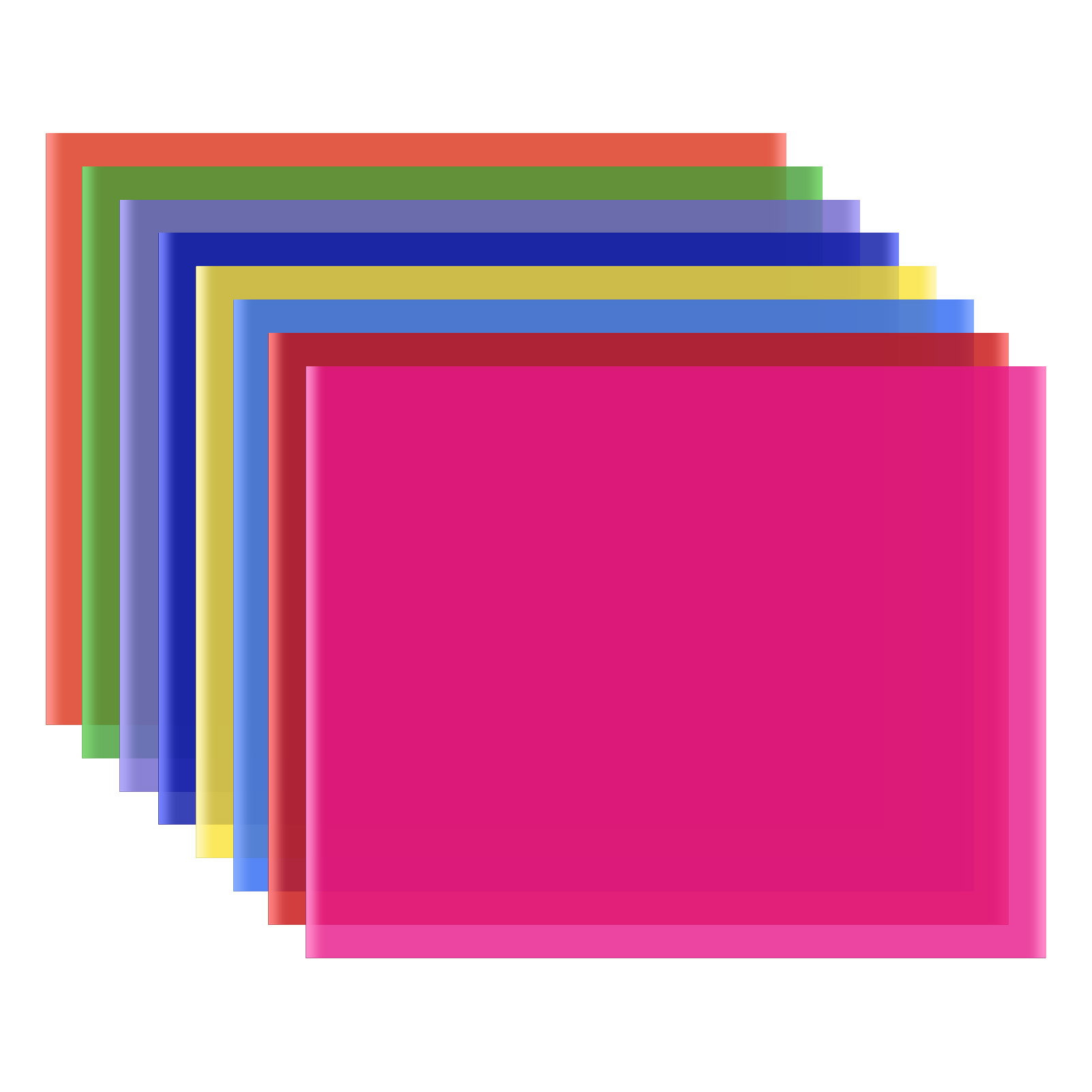 8 Colors/set PET Transparent G - Coloured Gel Set review and price