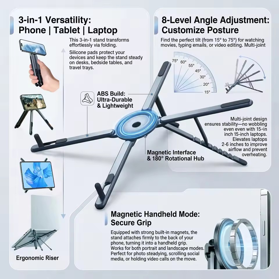Portable Magnetic Phone Holder - Stand Lighting Photography review and price