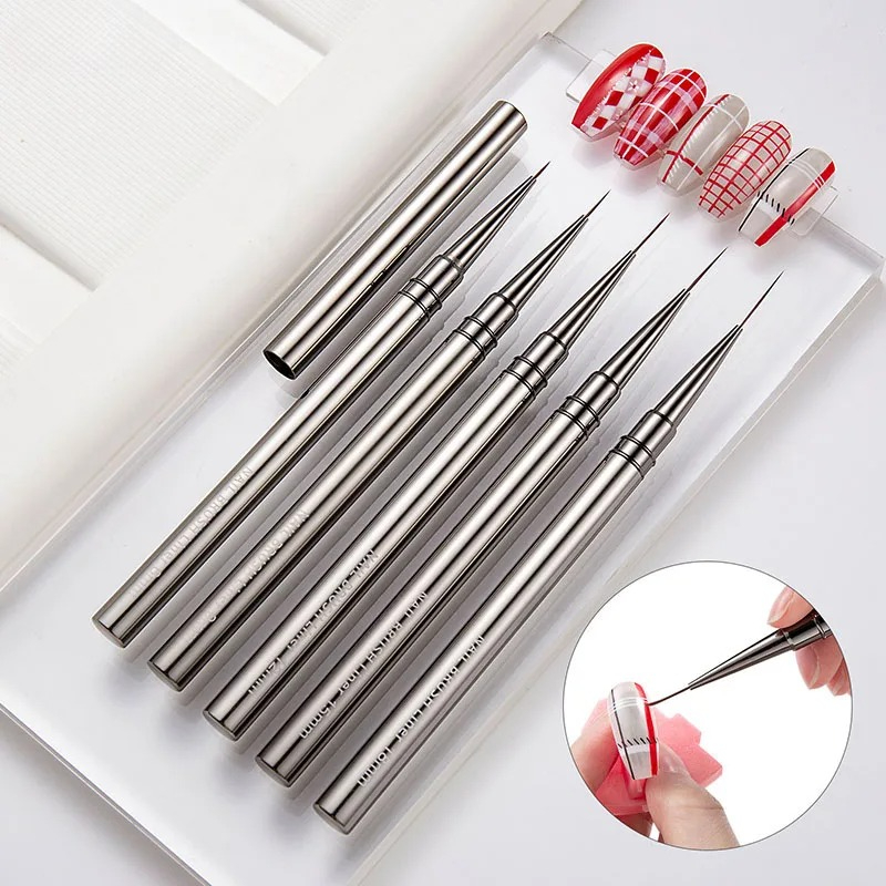 5pcs Nail Art Liner Brushes Se - Coloured Gel Set review and price