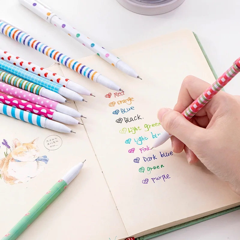 10Pcs/Box Cute Stationery 10 C - Coloured Gel Set review and price