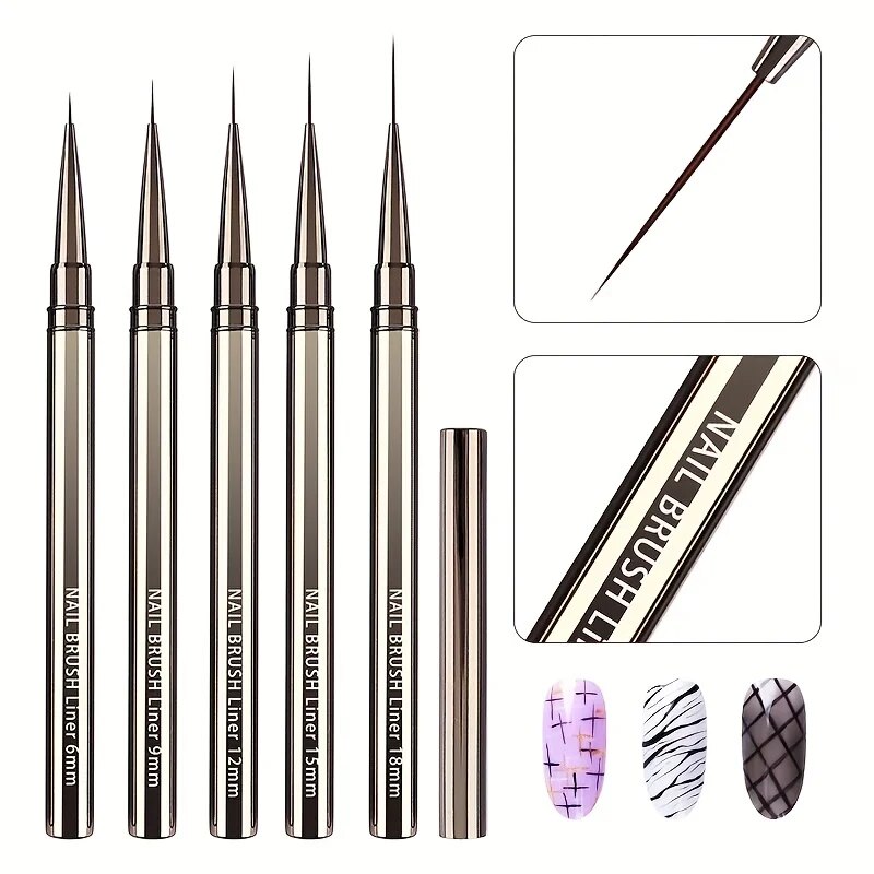 5PCS Nail Art Liner Brushes Ha - Coloured Gel Set review and price