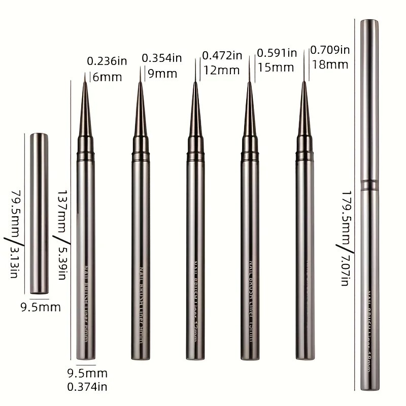 5PCS Nail Art Liner Brushes Ha - Coloured Gel Set review and price