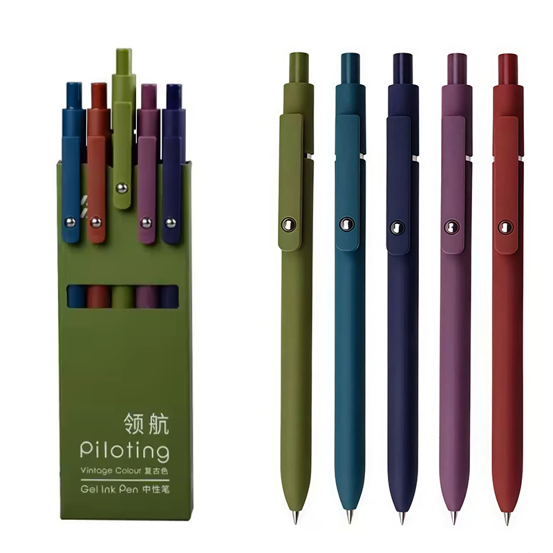 5 Color Gel Pen Set Black Ink  - Coloured Gel Set review and price