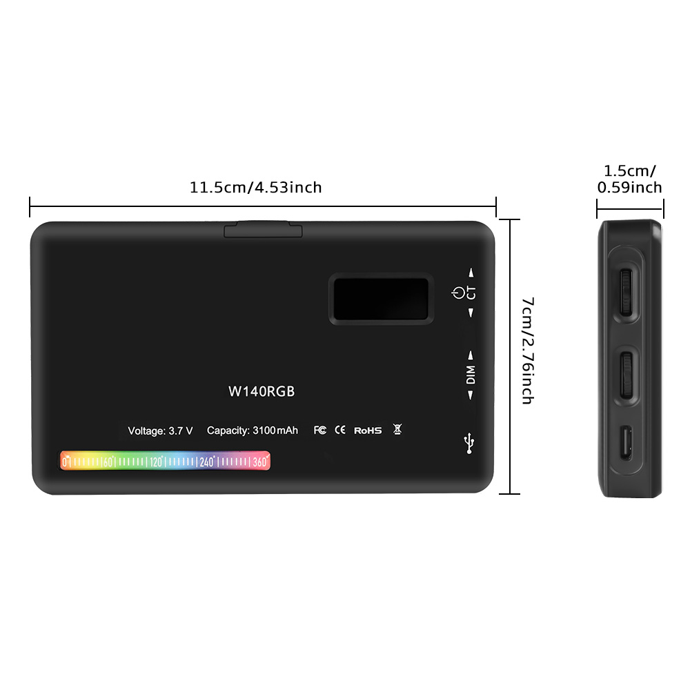SH W140 LED RGB Video Light 0- - Photography Lighting Board review and price