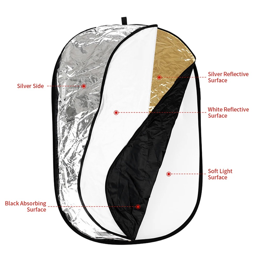 60/80/110CM 5-in-1 Collapsible - Photography Lighting Outdoor review and price