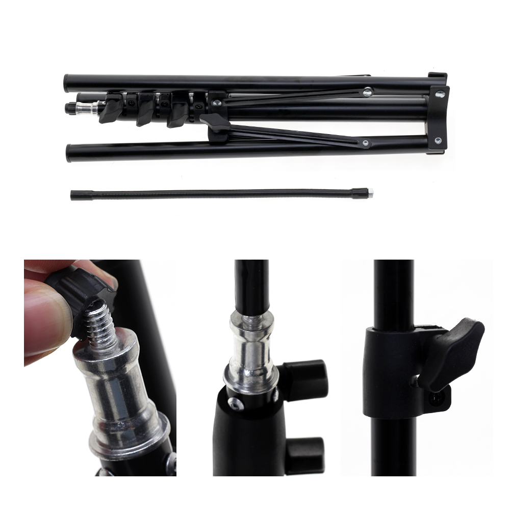 Adjustable 60-160cm Metal Floo - Stand Lighting Photography review and price