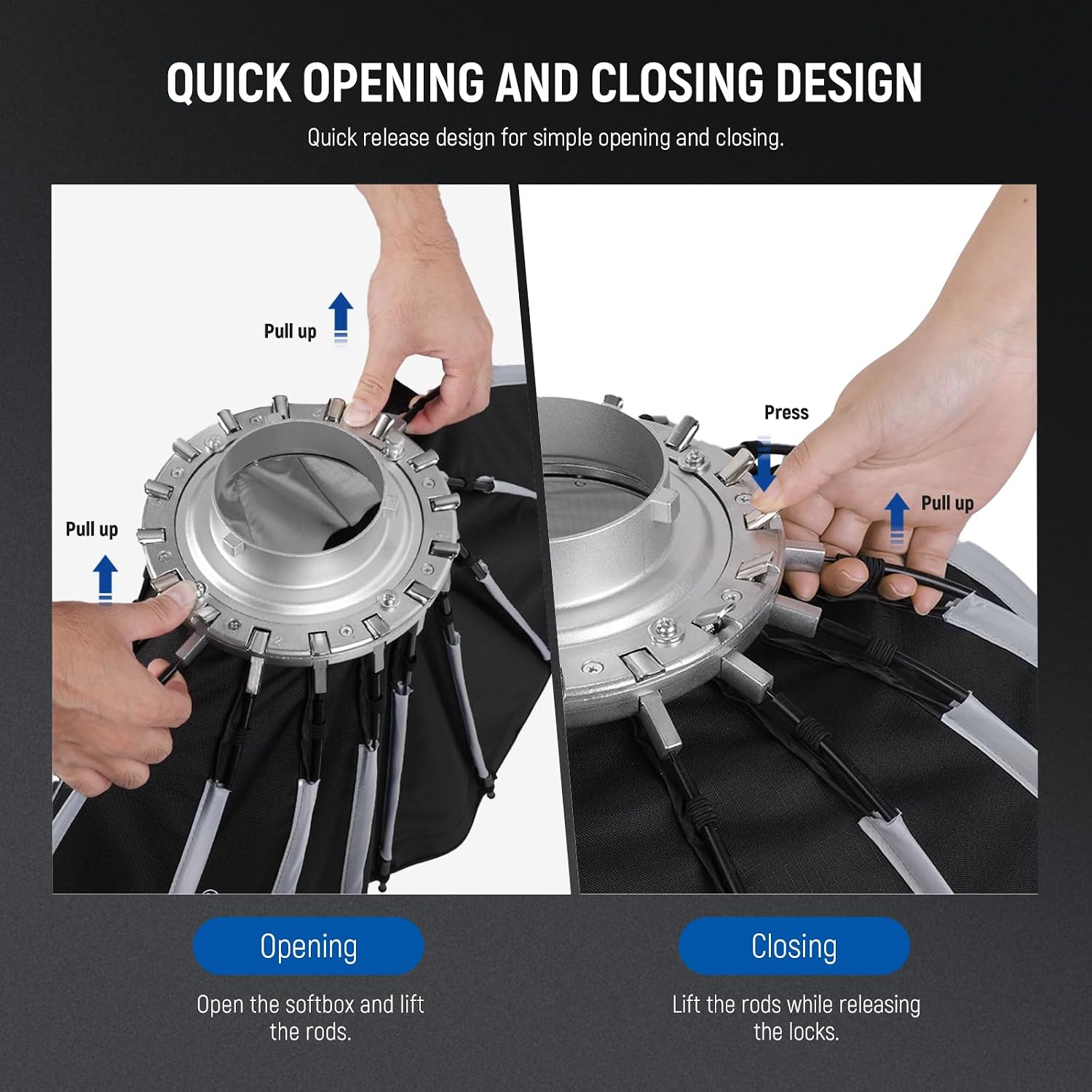 Parabolic Softbox with Bowens  - Photography Lighting Grid review and price
