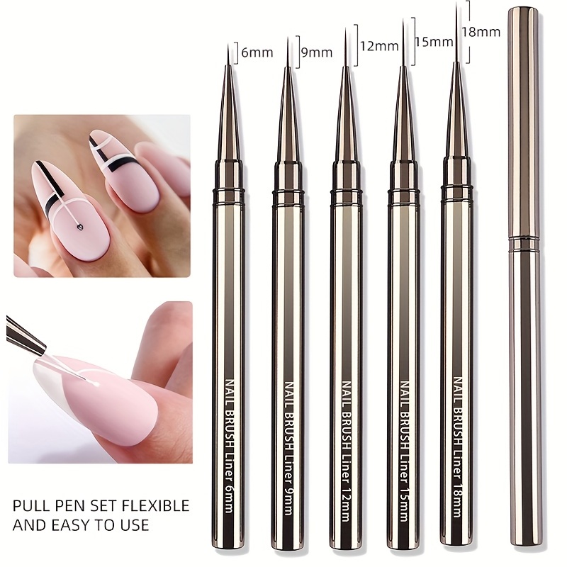5PCS Nail Art Liner Brushes Ha - Coloured Gel Set review and price
