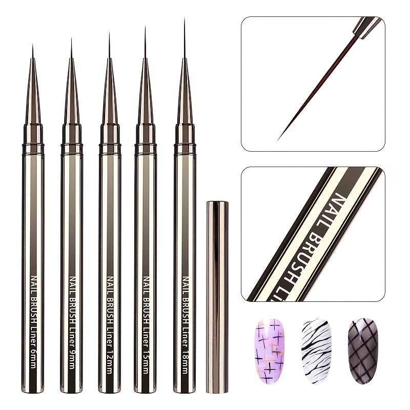 5PCS Nail Art Liner Brushes Ha - Coloured Gel Set review and price