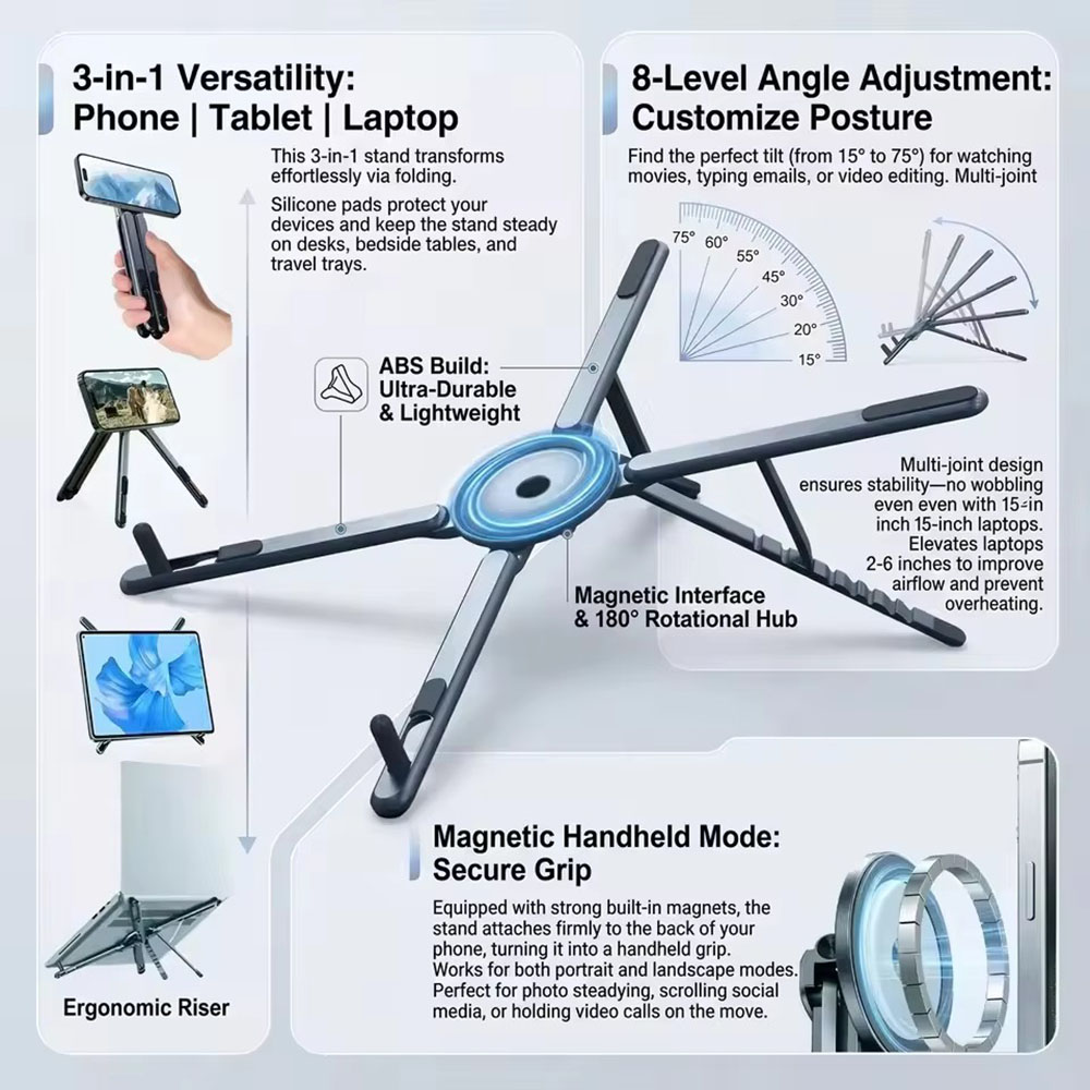 Portable Magnetic Phone Holder - Stand Lighting Photography review and price