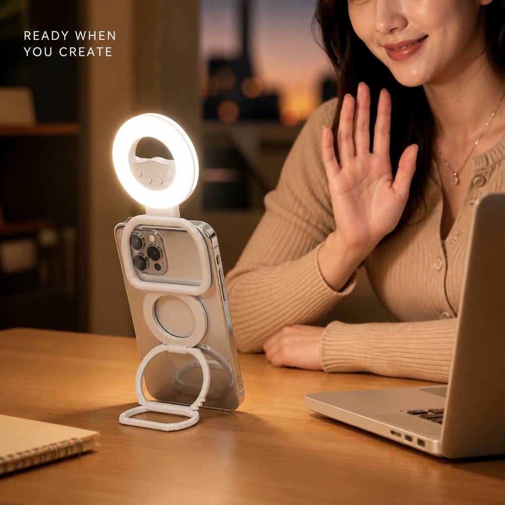 Foldable Magnetic Phone Fill L - Stand Lighting Photography review and price