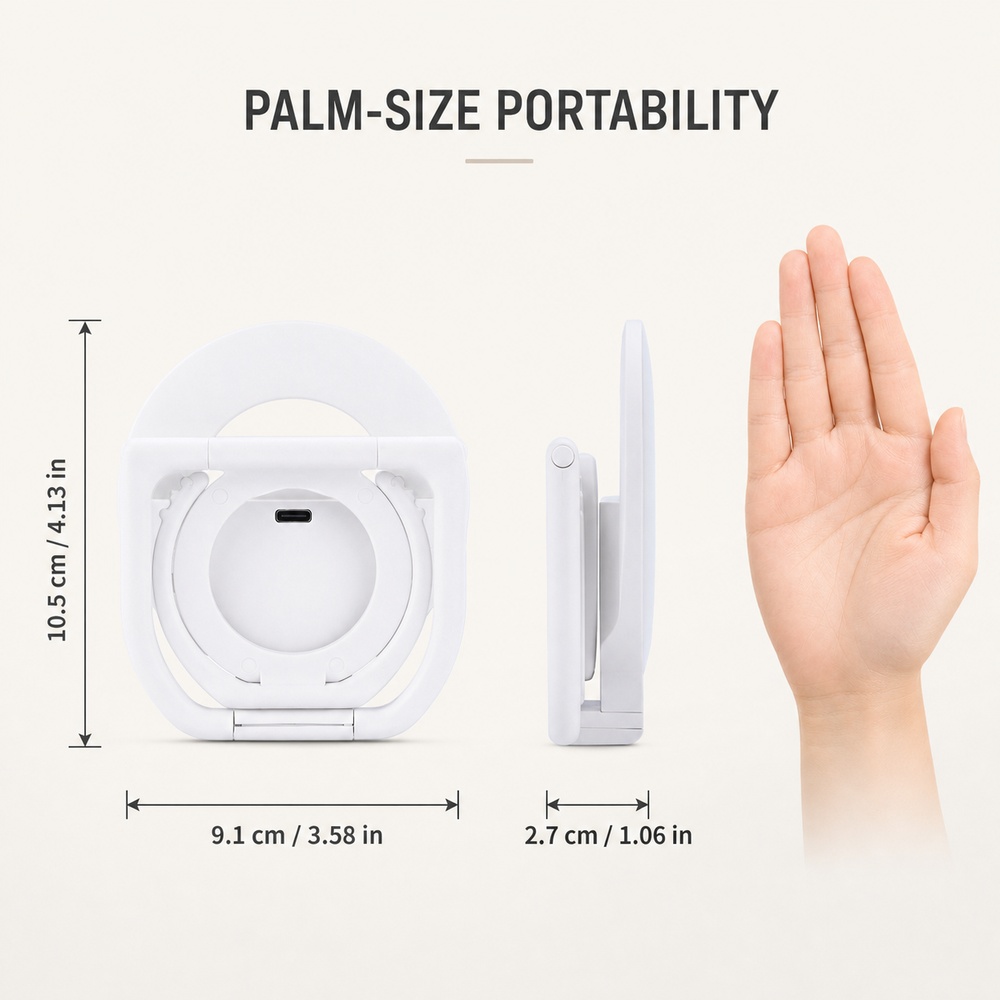 Foldable Magnetic Phone Fill L - Stand Lighting Photography review and price