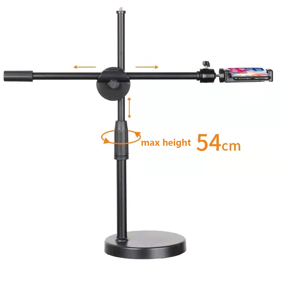Overhead Tripod with Ring Ligh - Stand Lighting Photography review and price